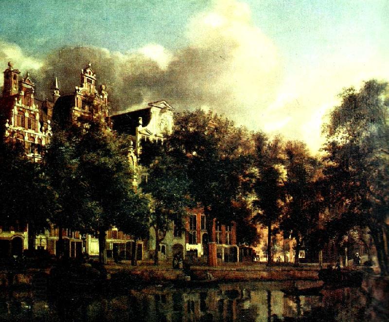 Jan van der Heyden kanal i amsterdam China oil painting art